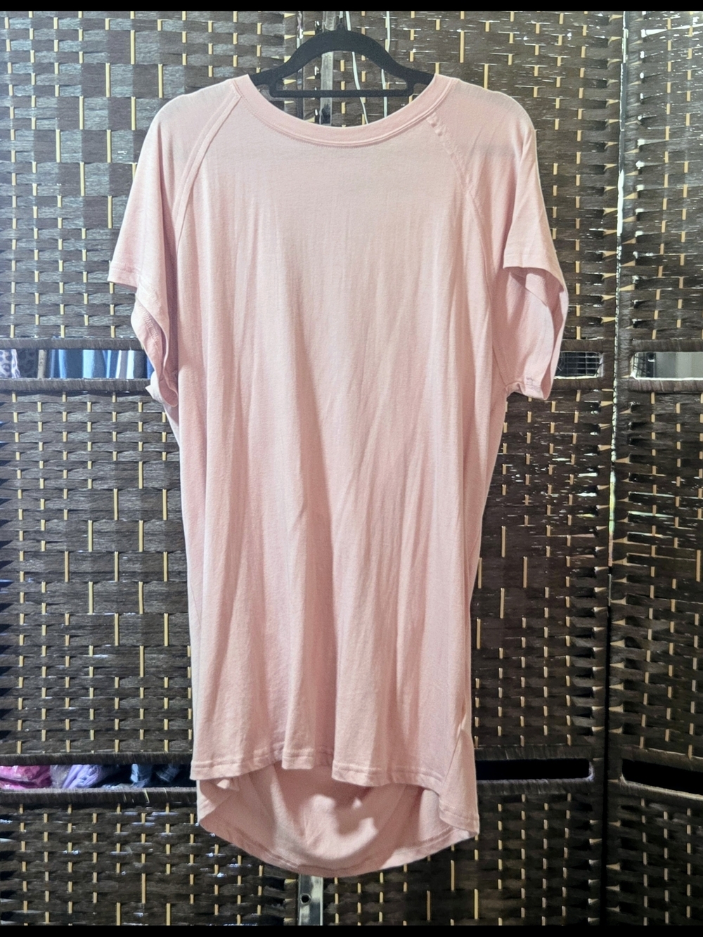 Mono B Pink High-Low Tunic Dress